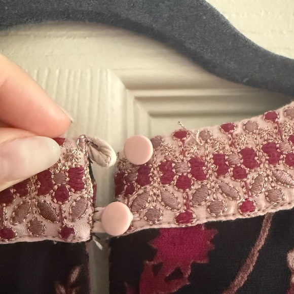 Anthropologie XS One September Floral Long Sleeve Jumpsuit - Picture 4 of 6